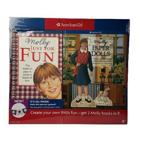 American Girl Molly's Activity Book Pack 2-in-1 Book Set Girls NEW - Picture 2 of 9